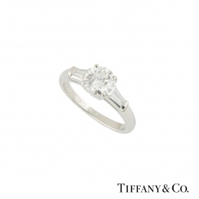 Tiffany & Co. Diamond Platinum?Ring 1.17ct H/VVS2